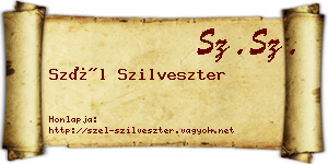 Szél Szilveszter névjegykártya